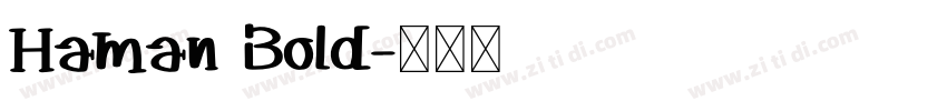 Haman Bold字体转换